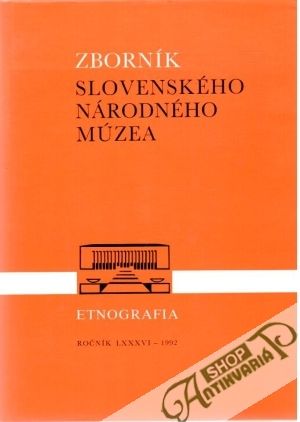 Obal knihy Zborník slovenského národného múzea - Etnografia 33