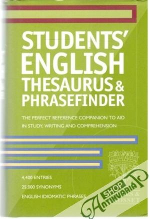 Obal knihy Students´ english thesaurus and phrasefinder