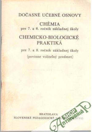 Obal knihy Dočasné učebné osnovy - chémia