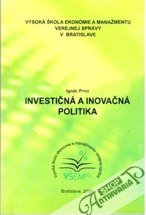 Obal knihy Investičná a inovačná politika
