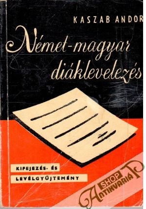 Obal knihy Német - Magyar Diáklevelezés