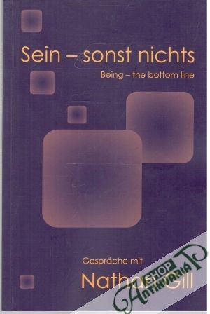 Obal knihy Sein - sonst nichts