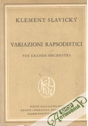 Obal knihy Variazioni rapsodistici