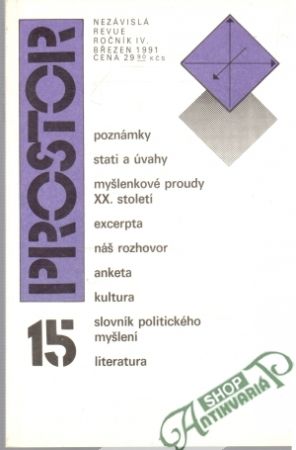 Obal knihy Prostor 15/1991