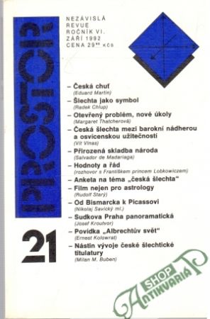 Obal knihy Prostor 21/1992