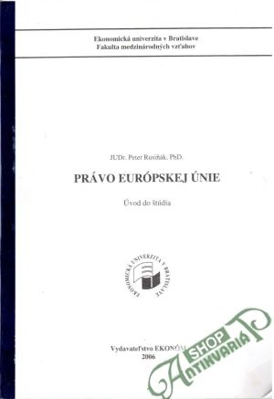Obal knihy Právo európskej únie