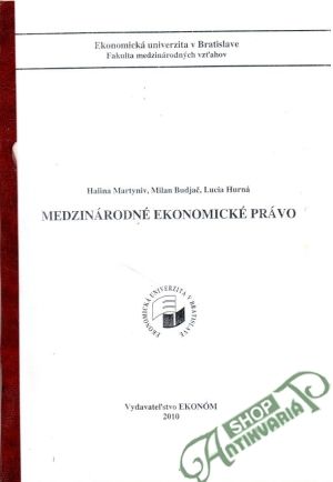 Obal knihy Medzinárodné ekonomické právo