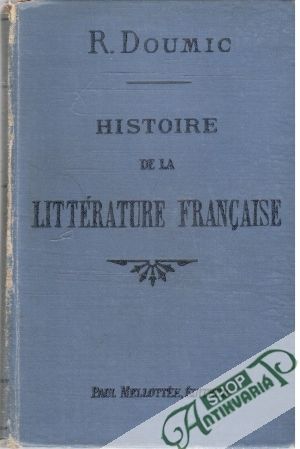 Obal knihy Histoire de la Littérature Francaise