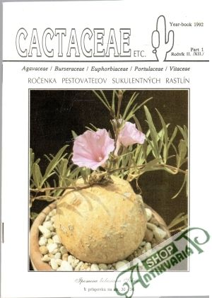 Obal knihy Cactaceae etc. 1-4/1992