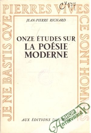 Obal knihy Onze études sur la poésie moderne