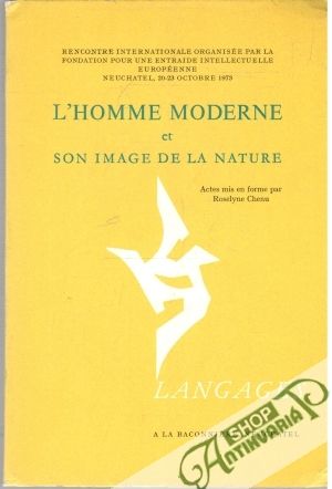 Obal knihy L'Homme moderne et son image de la nature