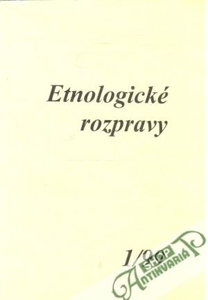 Etnologické rozpravy 1/99 - Kolektív autorov