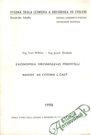 Obal knihy Ekonomika drevárskeho priemyslu