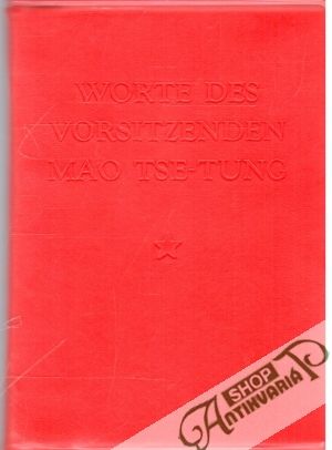 Obal knihy Worte des Vorsitzenden Mao Tse-Tung
