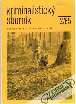 Obal knihy Kriminalistický sborník 2-8/1985