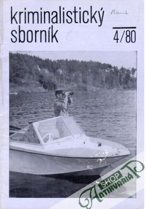 Kriminalistický sborník 4/1980 - Kolektív autorov