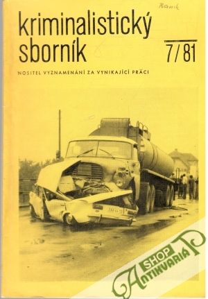 Obal knihy Kriminalistický sborník 7/1981