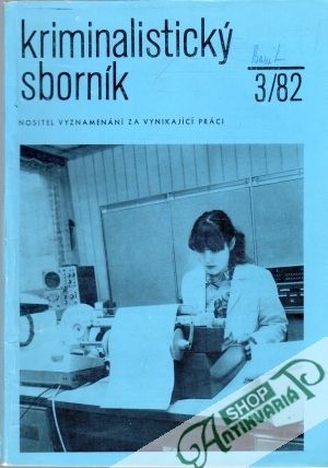 Obal knihy Kriminalistický sborník 3/1982