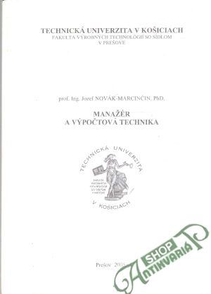 Obal knihy Manažér a výpočtová technika