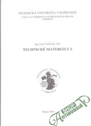 Technické materiály I. - Šurjak Jozef
