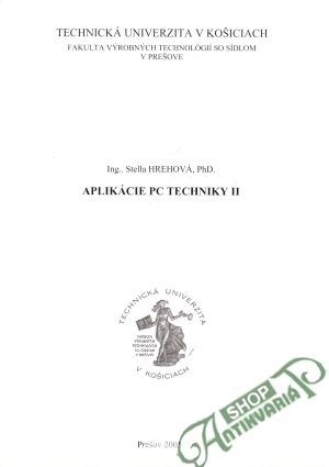 Obal knihy Aplikácie PC techniky II.