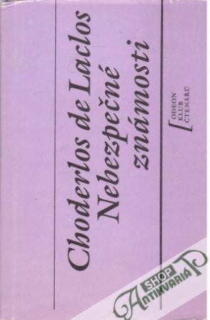 Obal knihy Nebezpečné známosti