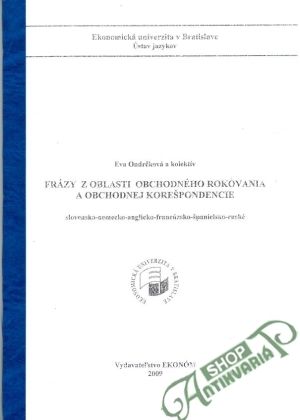 Obal knihy Frázy z oblasti obchodného rokovania a obchodnej korešpondencie