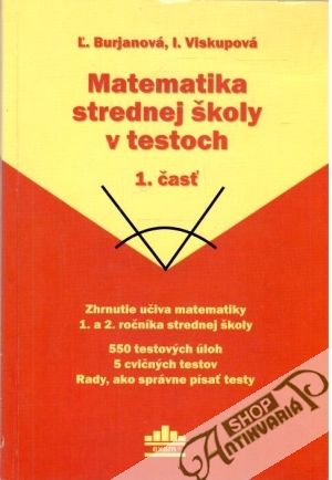 Obal knihy Matematika strednej školy v testoch 1. časť