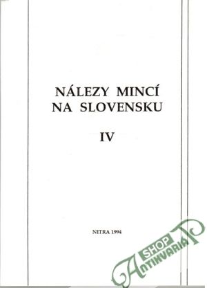 Obal knihy Nálezy mincí na Slovensku IV.