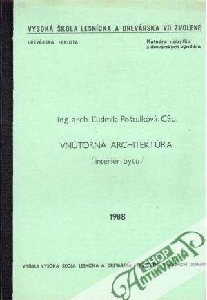 Obal knihy Vnútorná architektúra (interiér bytu)