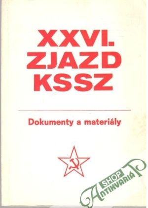 Obal knihy XXVI. zjazd KSSZ