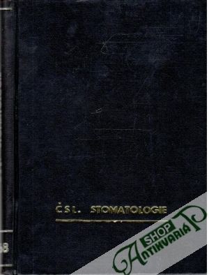 Obal knihy Československá stomatologie ročník 1968