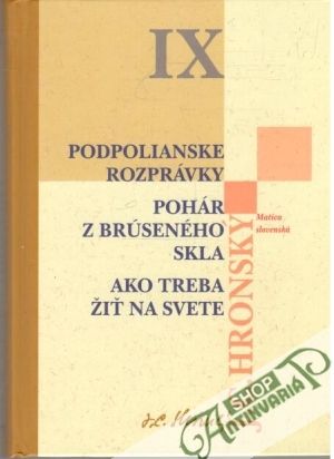 Zobrané spisy IX. - Hronský Jozef Cíger