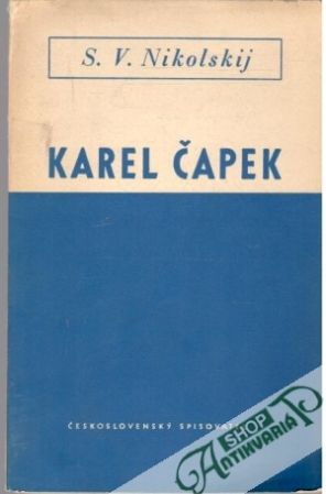 Obal knihy Karel Čapek