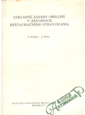 Obal knihy Základné zásady obsluhy v závodoch reštauračného stravovania