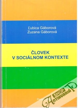 Obal knihy Človek v sociálom kontexte