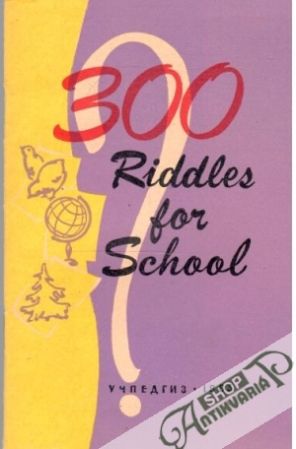 Obal knihy 300 Riddles for School