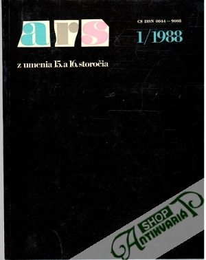 Obal knihy ARS z umenia 15. a 16. storočia 1/1988