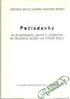 Kolektív autorov - Požiadavky zo slovenského jazyka a literatúry na prijímacie skúšky na vysoké školy