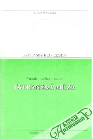 Obal knihy Slovenský klasicizmus - Tatranská múza