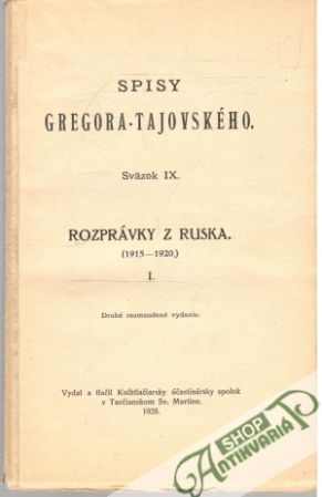 Spisy Gregora-Tajovského - Kolektív autorov