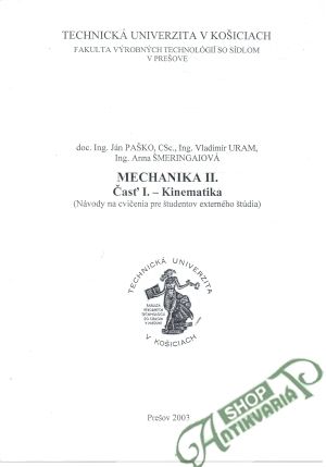 Obal knihy Mechanika II.