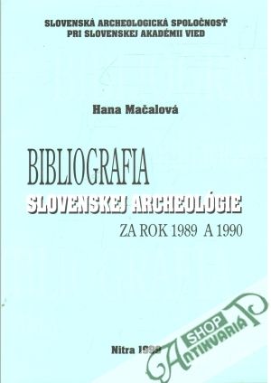 Obal knihy Bibliografia slovenskej archeológie za rok 1989 a 1990