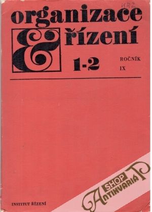 Obal knihy Organizace a řízení 1-2