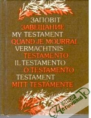 Obal knihy Заповіт - Testament