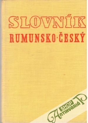 Obal knihy Slovník rumunsko - český