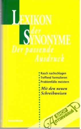 Obal knihy Lexikon der Synonyme
