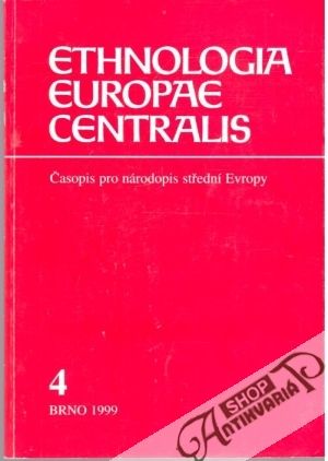 Obal knihy Ethnologia Europae centralis