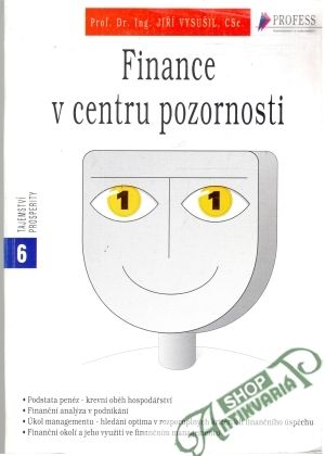 Obal knihy Finance v centru pozornosti