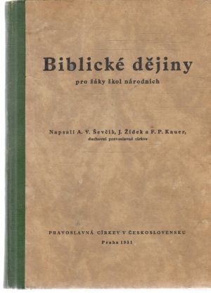 Obal knihy Biblické dějiny pro žáky škol národních